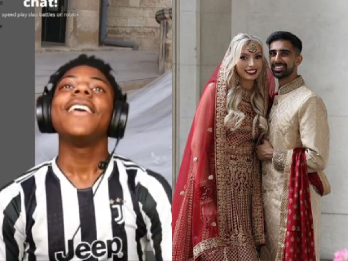 IShowSpeed reacts to Sidemen member Vikkstar123 getting married (Image via YouTube)