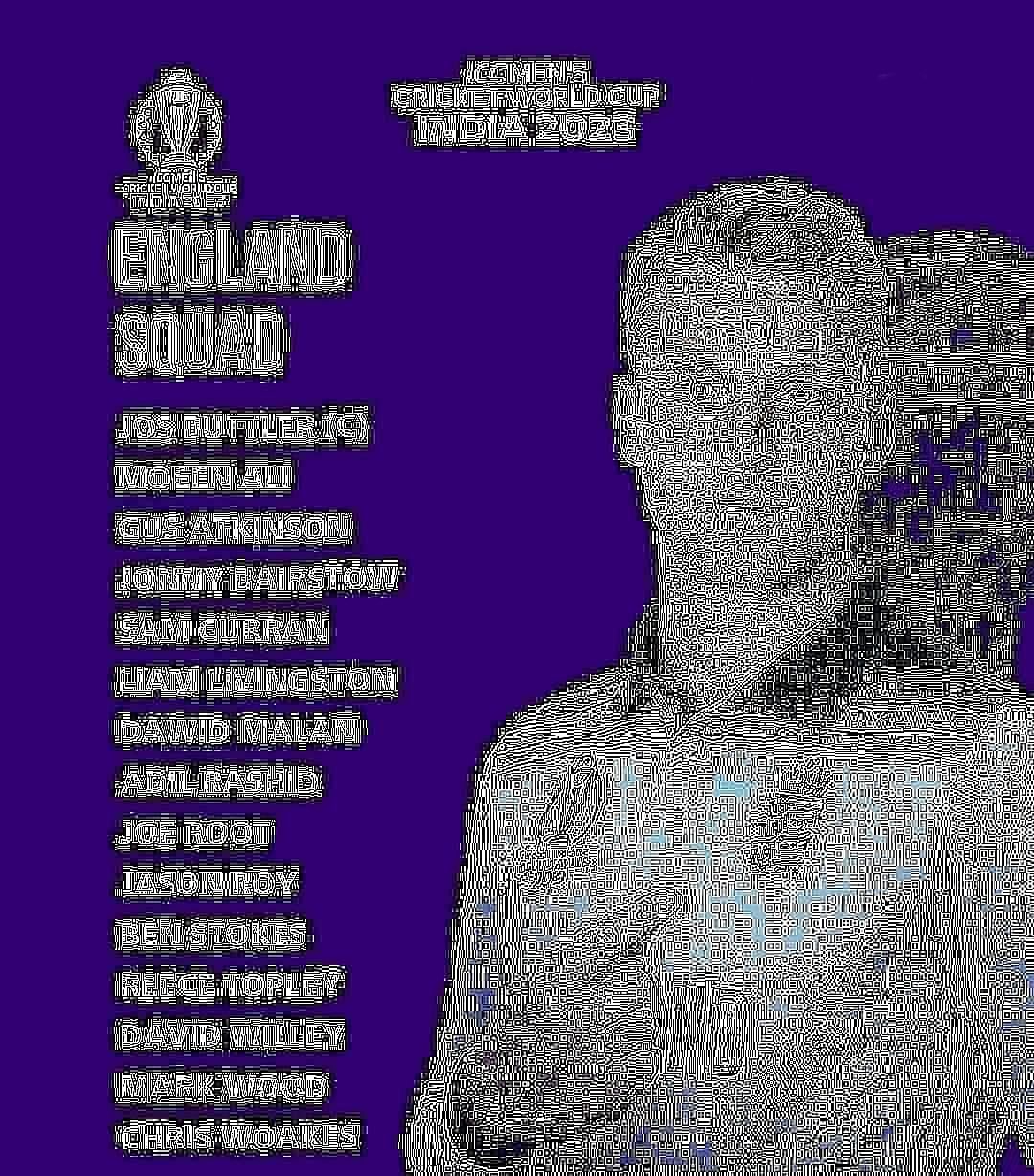 England Cricket World Cup Squad 2023