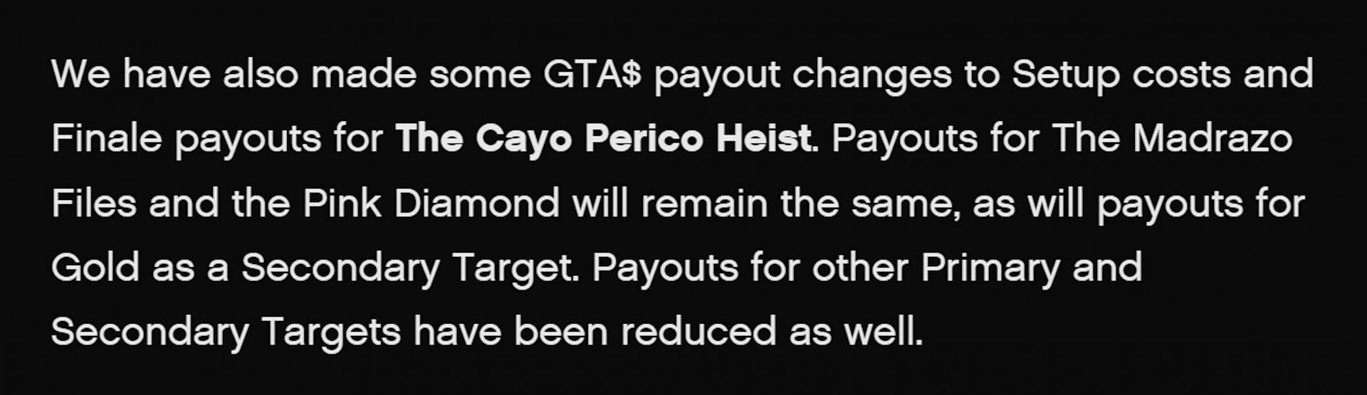 This is what Rockstar Games said about the balance changes (Image via Rockstar Games)