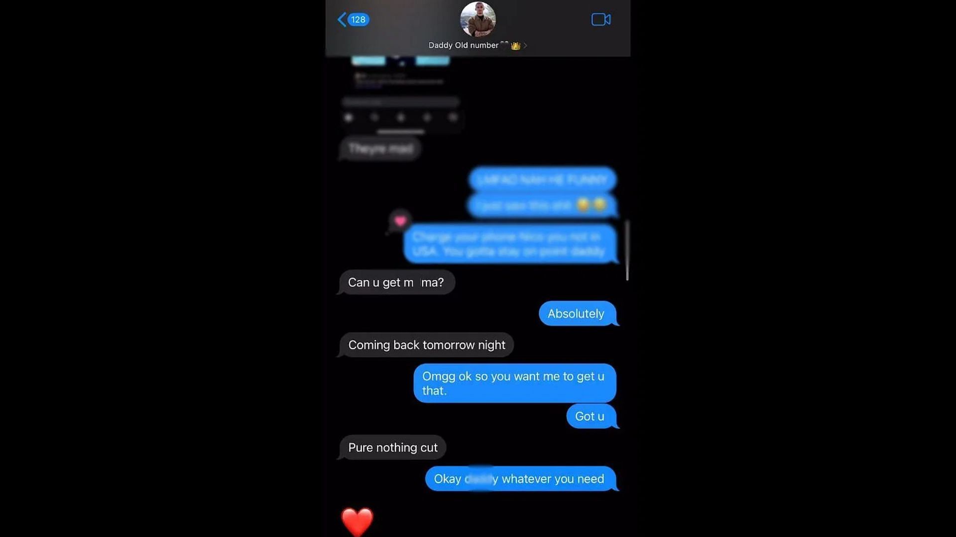 Old conversation between the streamer and his partner from 2018 (Image via Xena/X)