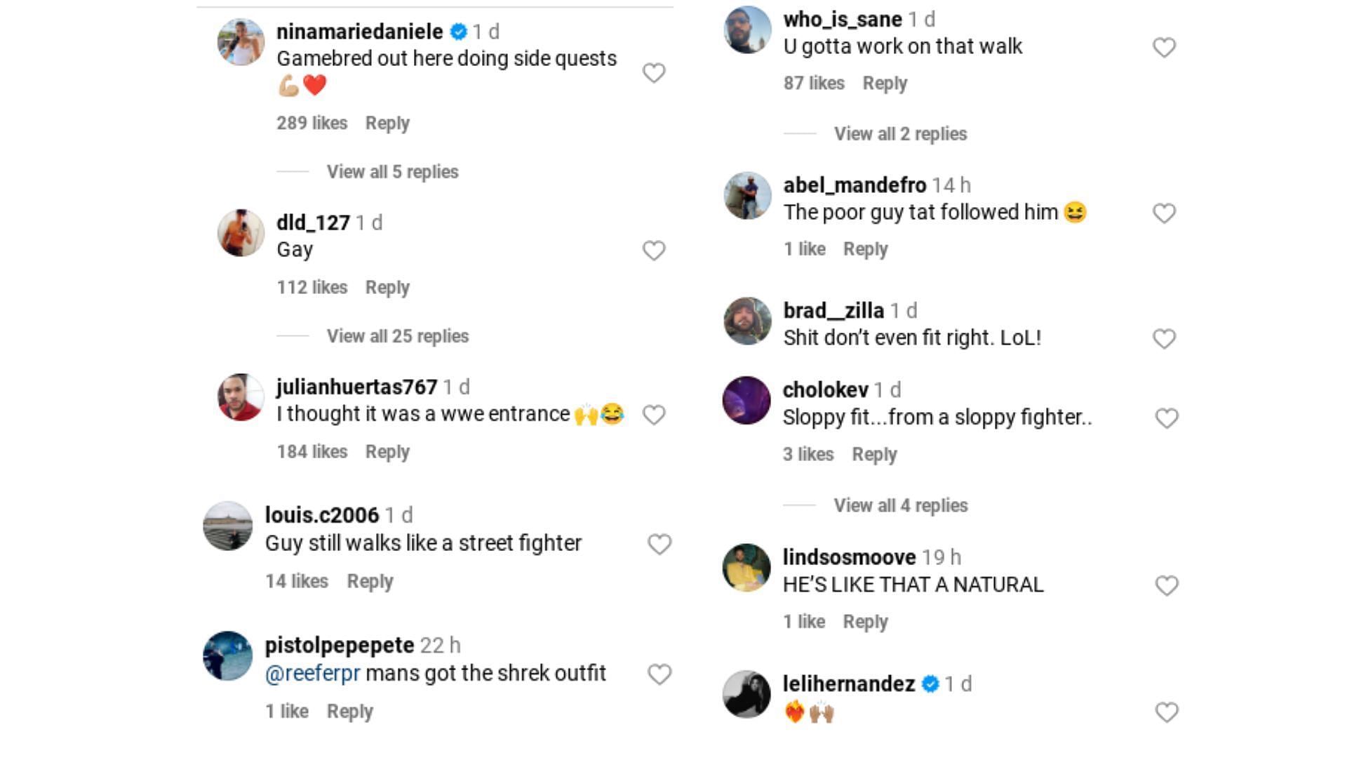 More fan reactions on Instagram