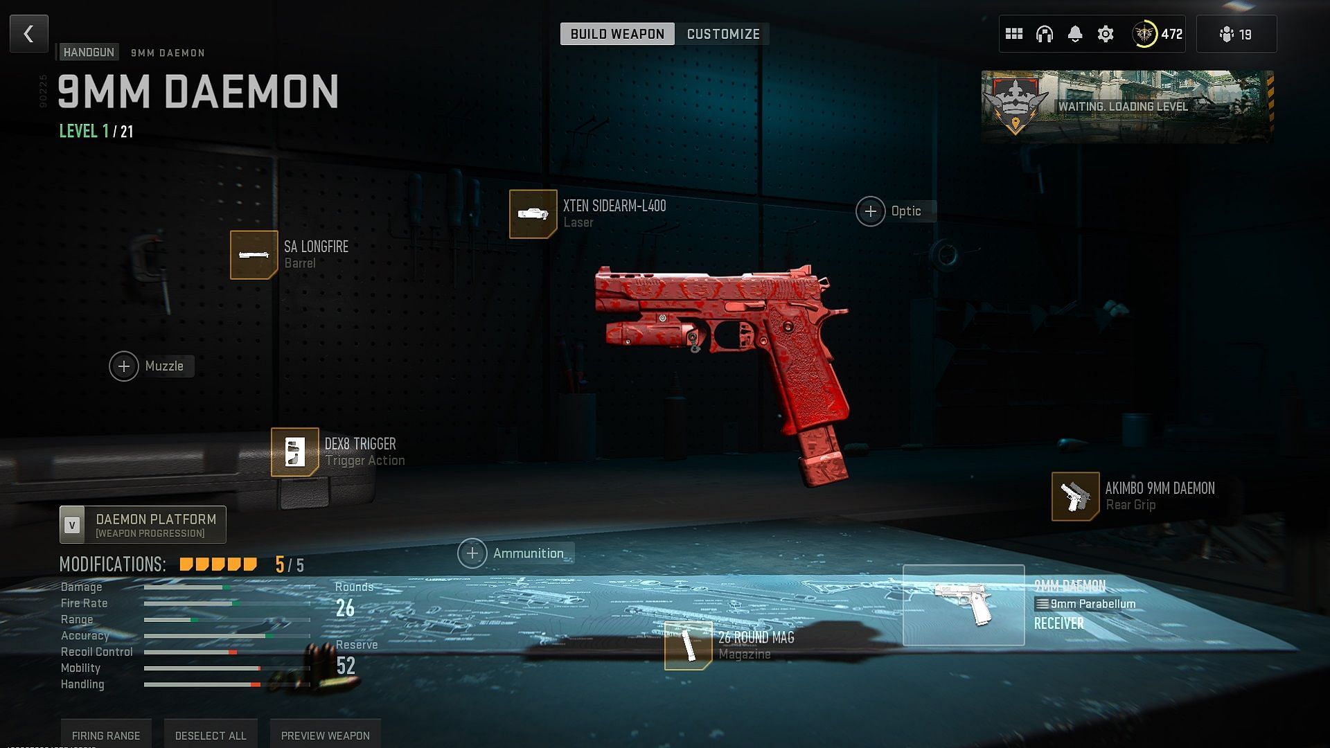 Best loadout for the 9mm Daemon in Modern Warfare 2 (Image via Activision)