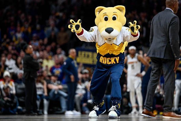 Denver Nuggets&#039; mascot, Rocky the Mountain Lion