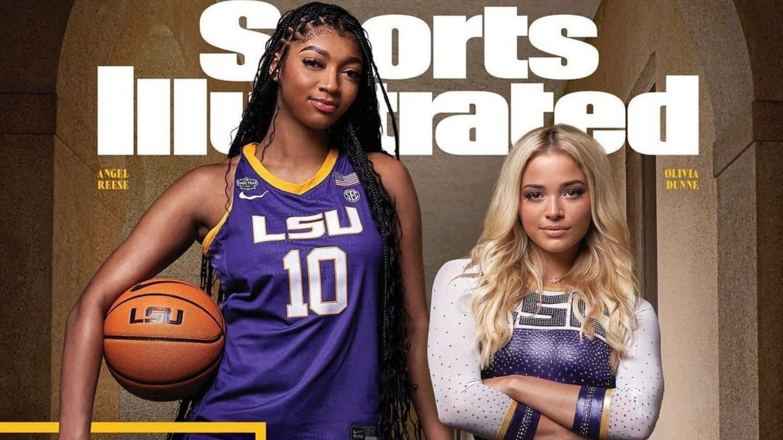 Olivia Dunne and Angel Reese on Sports Illustrated