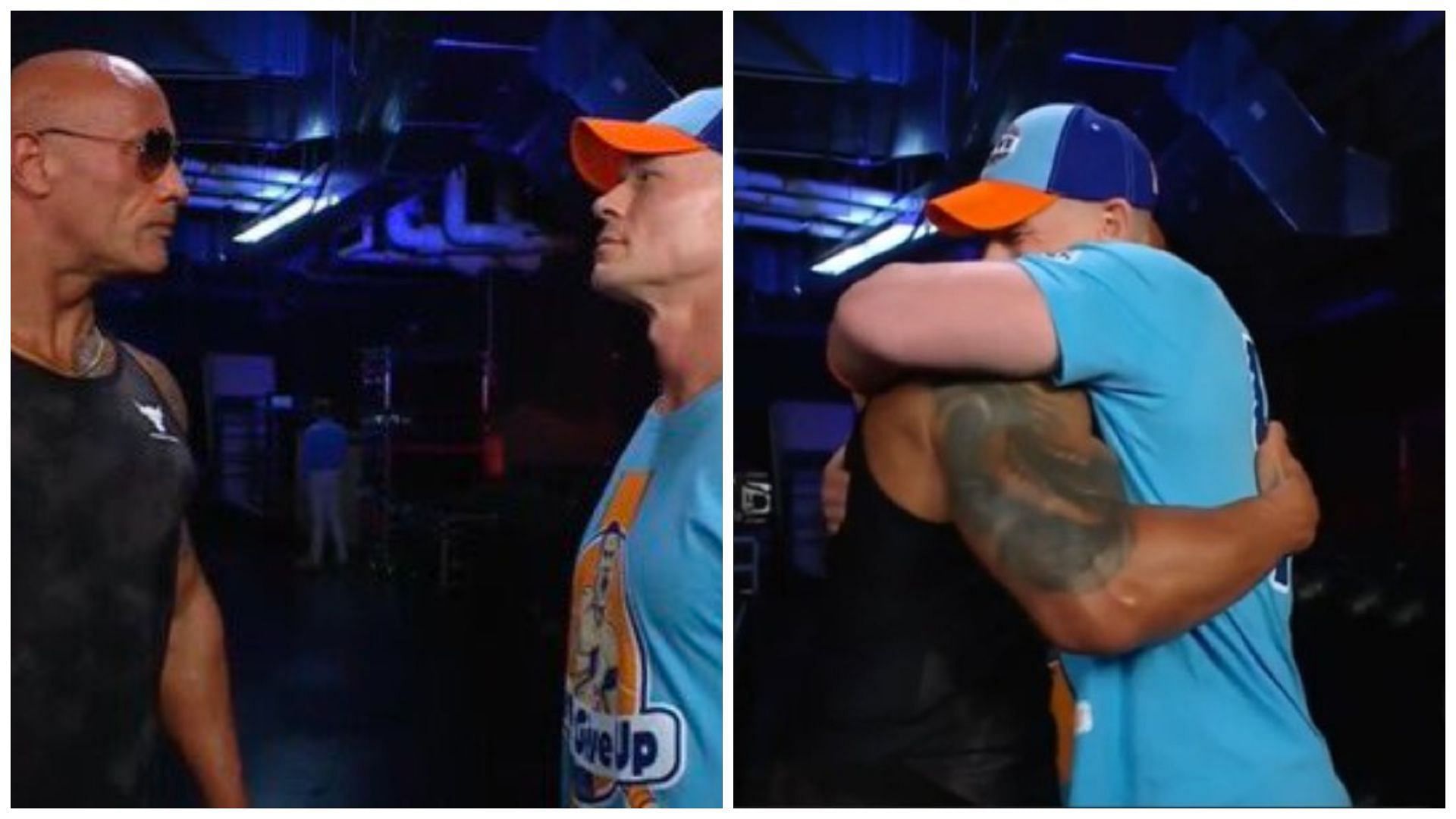The Rock and John Cena faced twice in a singles match in WWE.