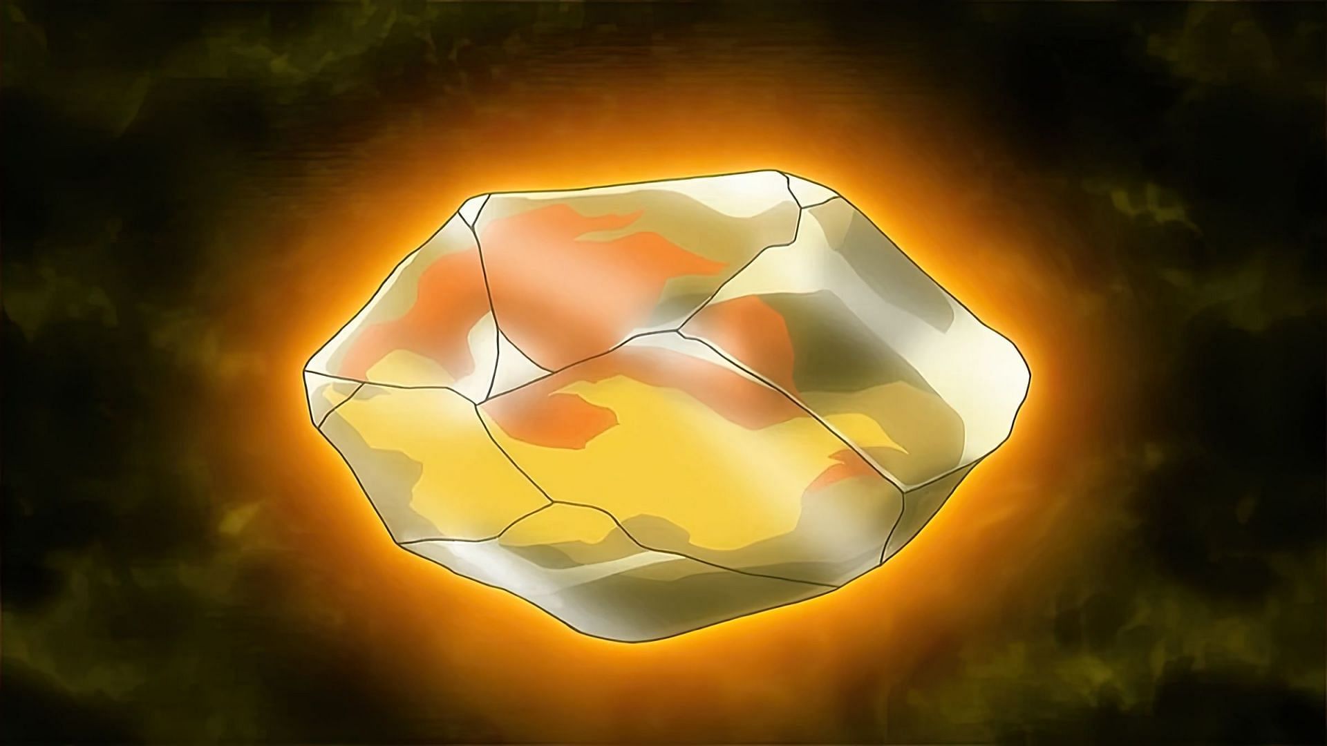 A Fire Stone, as seen in the anime (Image via The Pokemon Company)