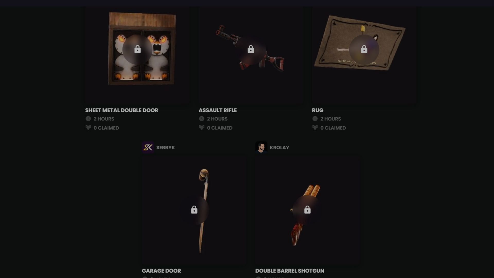 Streamer-specific Drops in the 23rd Round of Twitch Drops (Image via Facepunch Studios)