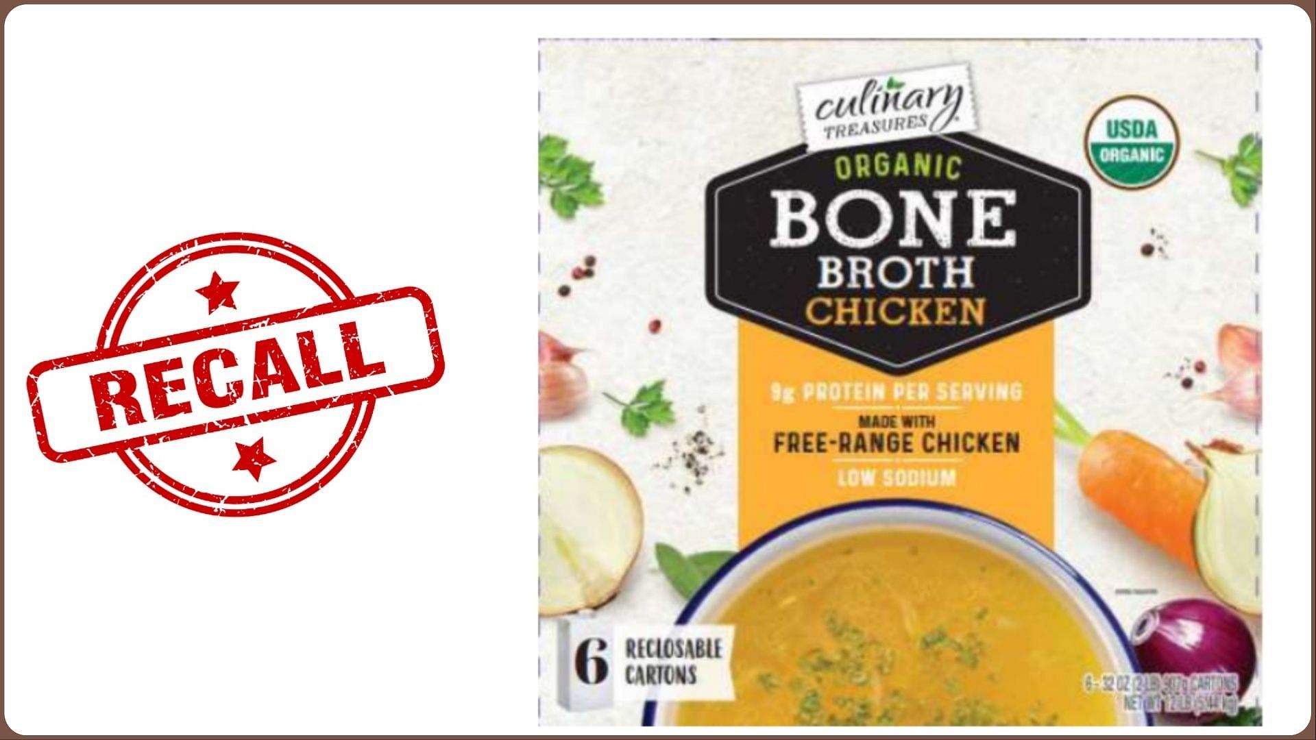 Costco recalls Culinary Treasure Chicken Bone Broth over non-pathogenic microbial contamination concerns (Image via Costco)