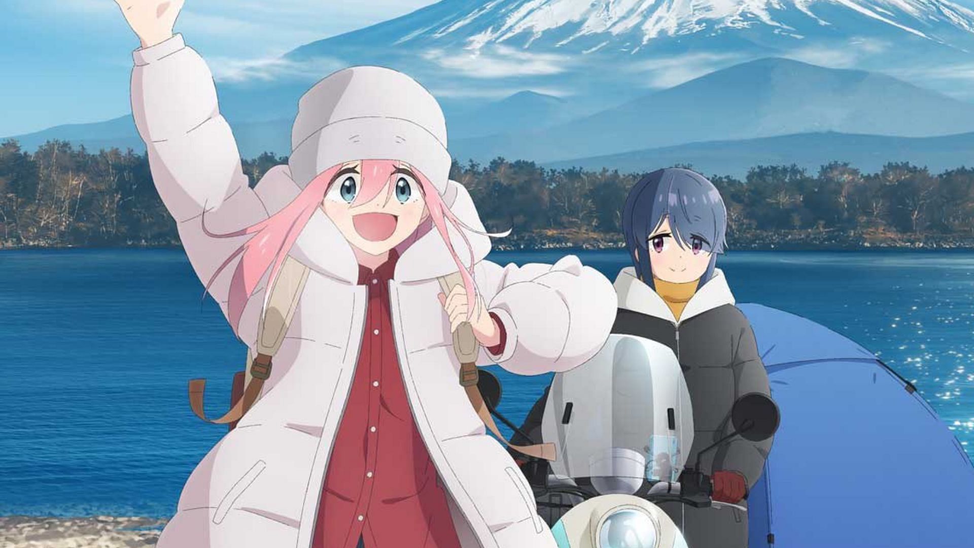 Laid-Back Camp season 3 reveals theme song artists in new PV (Image via 8-Bit)