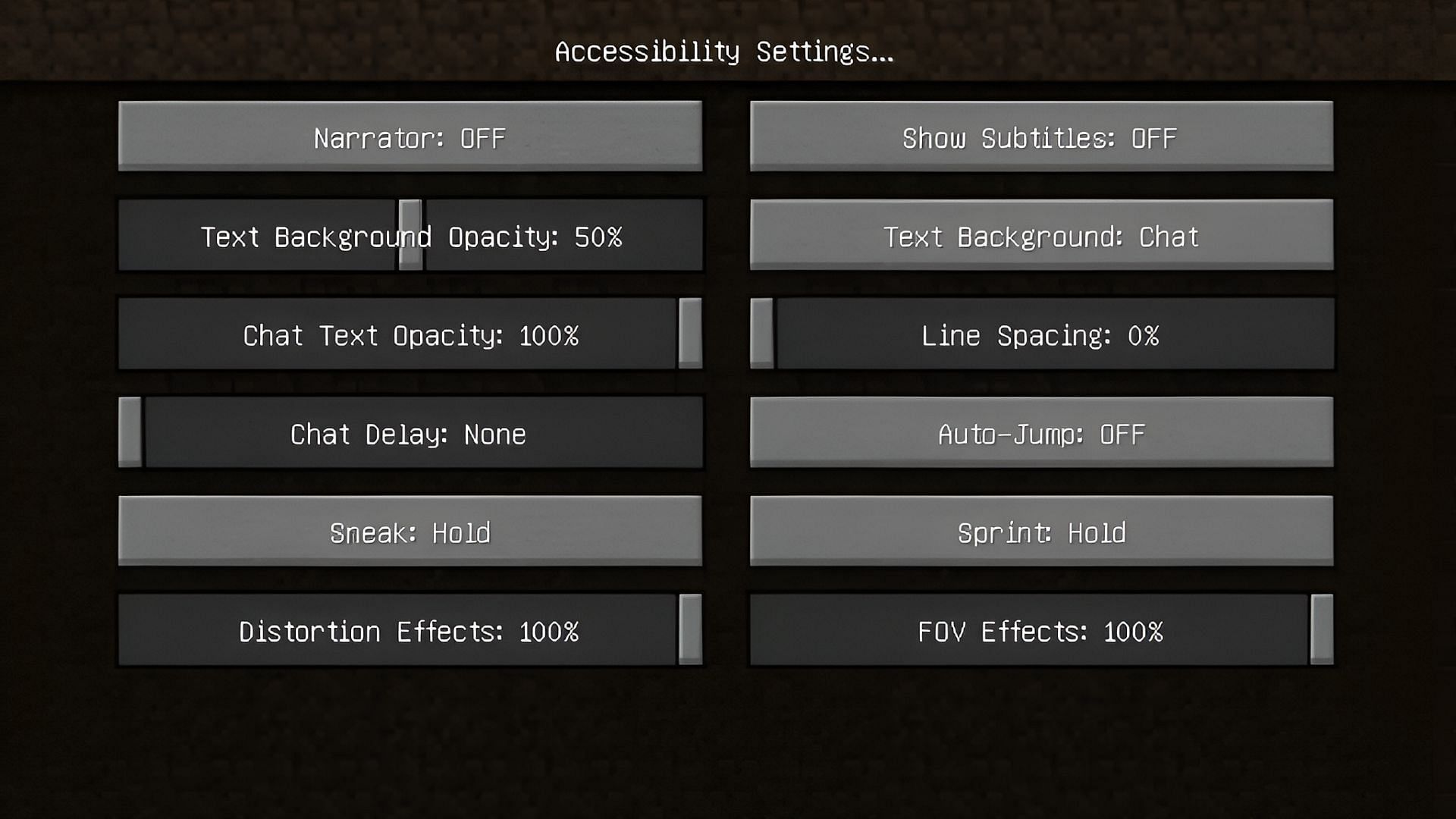 Minecraft&#039;s narrator function is receiving its own hotkey for accessibility (Image via Mojang)