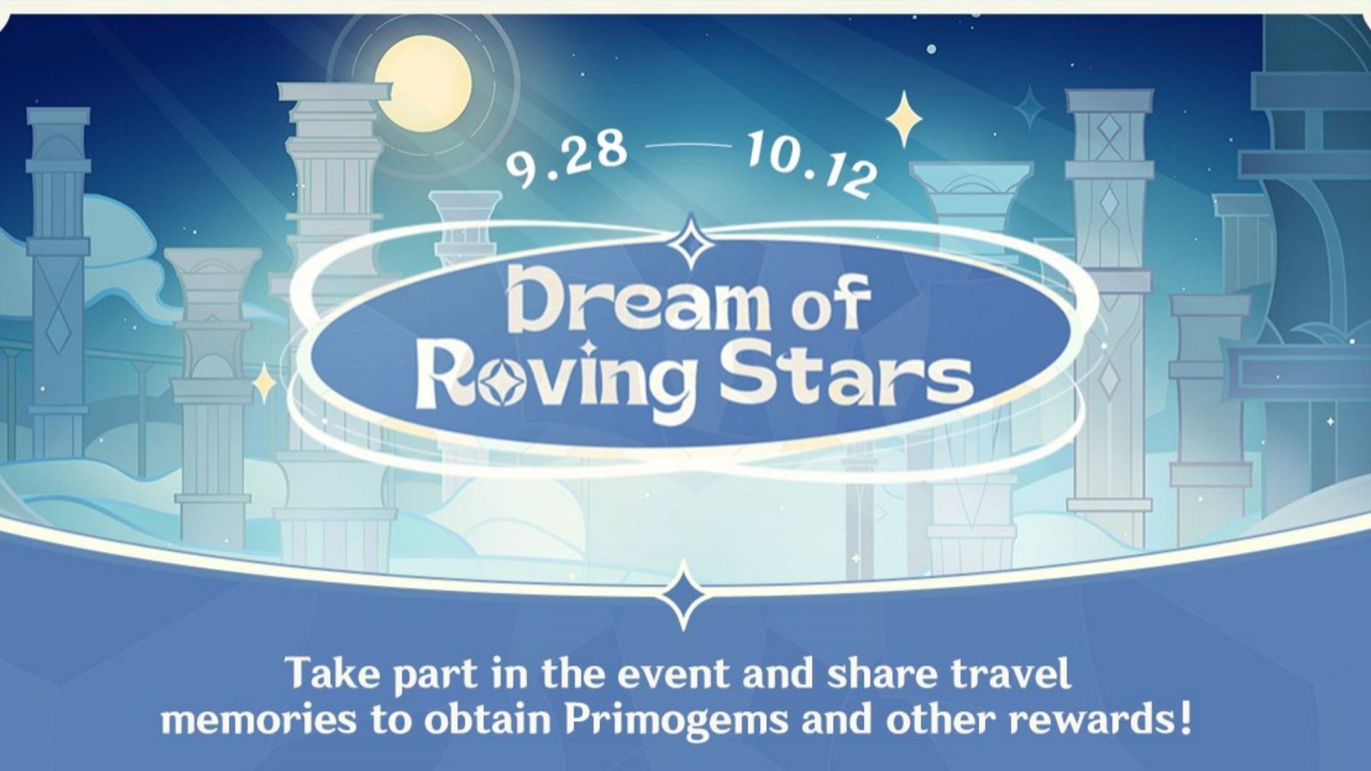 Genshin Impact Dream of Roving Stars web event: Get 180 Primogems