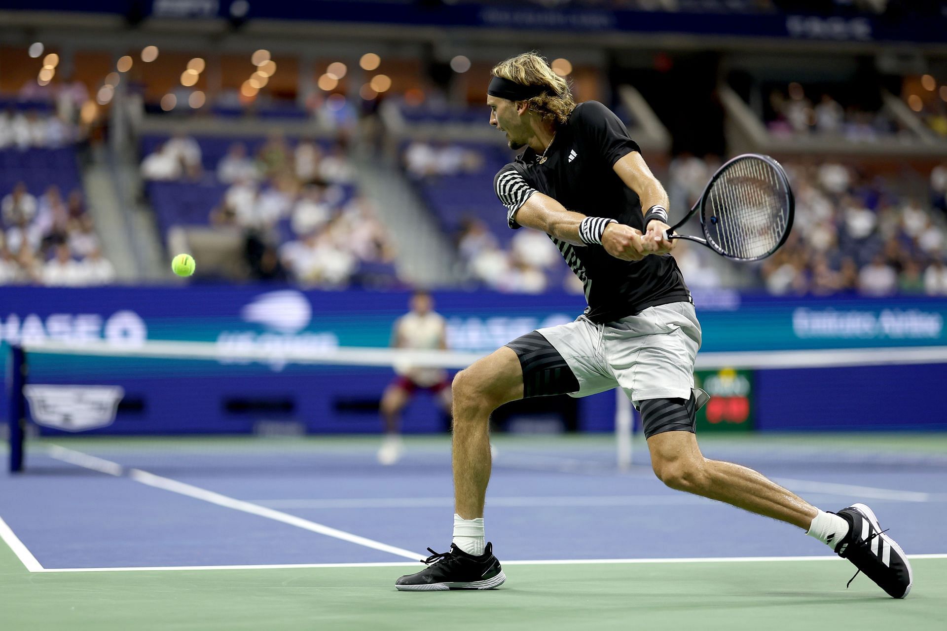 Alexander Zverev in action at the US Open