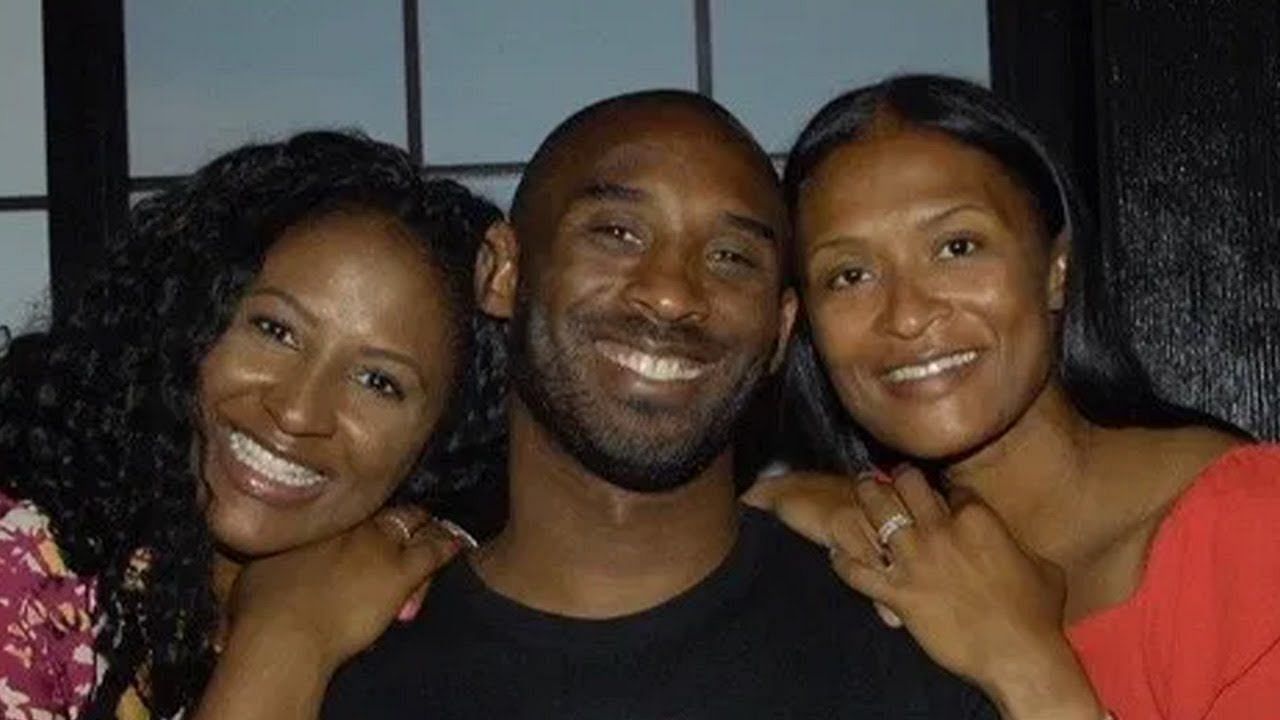 Kobe Bryant with his sisters, Sharia and Shaya Bryant. (Photos: The Fumble/YouTube)