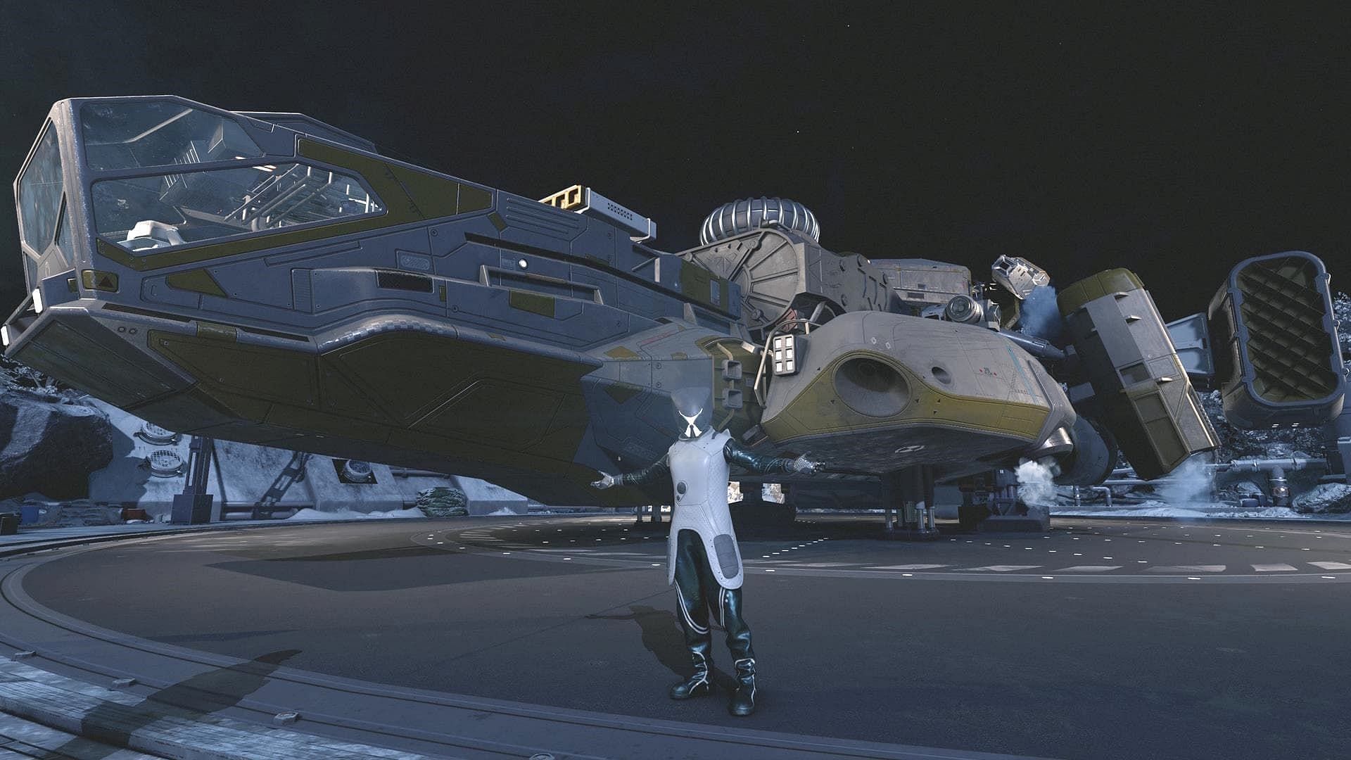 The Mantis suit and Razorleaf ship in Starfield