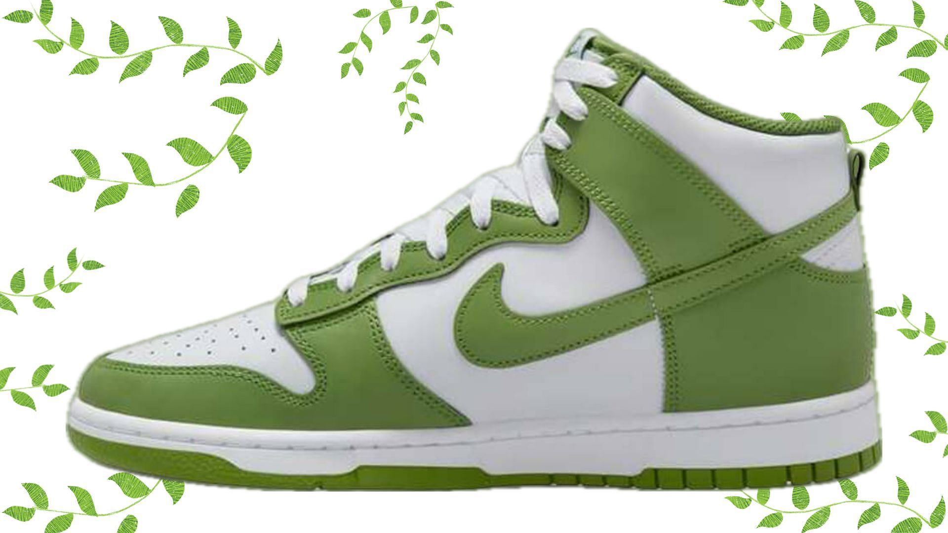 Nike Dunk High Chlorophyll sneakers (Image via Nike)