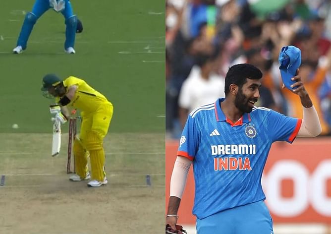 [Watch] Jasprit Bumrah arrows inch-perfect yorker to castle Glenn Maxwell in IND vs AUS 3rd ODI
