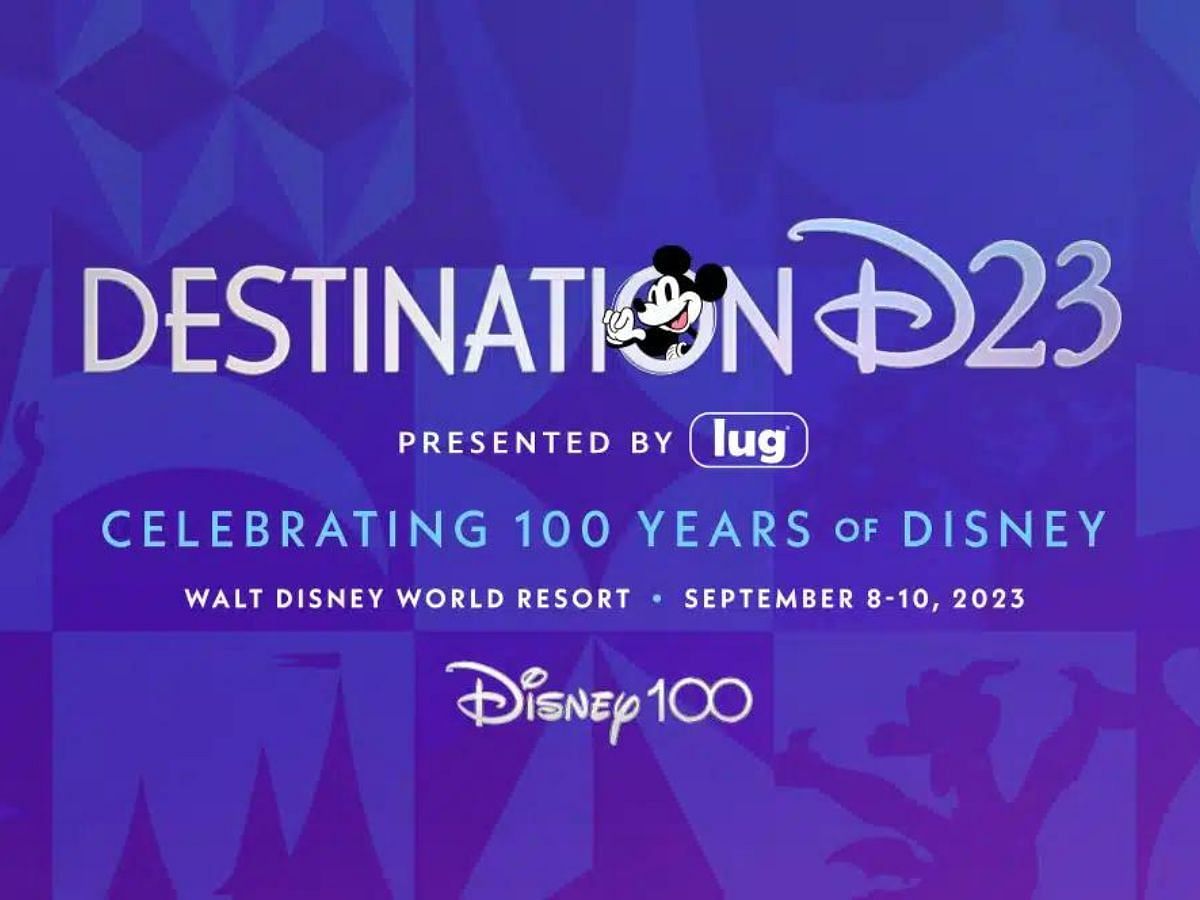 A poster for Destination Disney D23 (Image Via Disney Plus)