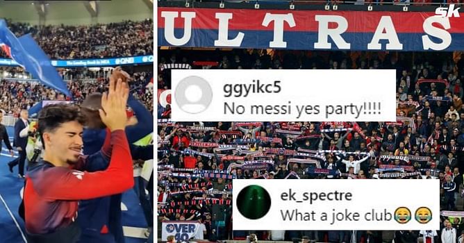 “No Messi, yes party!”, “Toxic fan base” – Fans react to how PSG players celebrated with Ultras after 4-0 win over Marseille