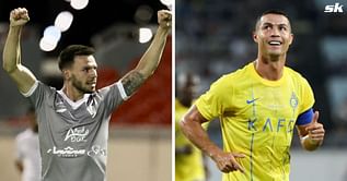 Al-Tai winger Andrei Cordea shares heart-warming 3-word message as he receives Cristiano Ronaldo’s shirt after defeat to Al-Nassr