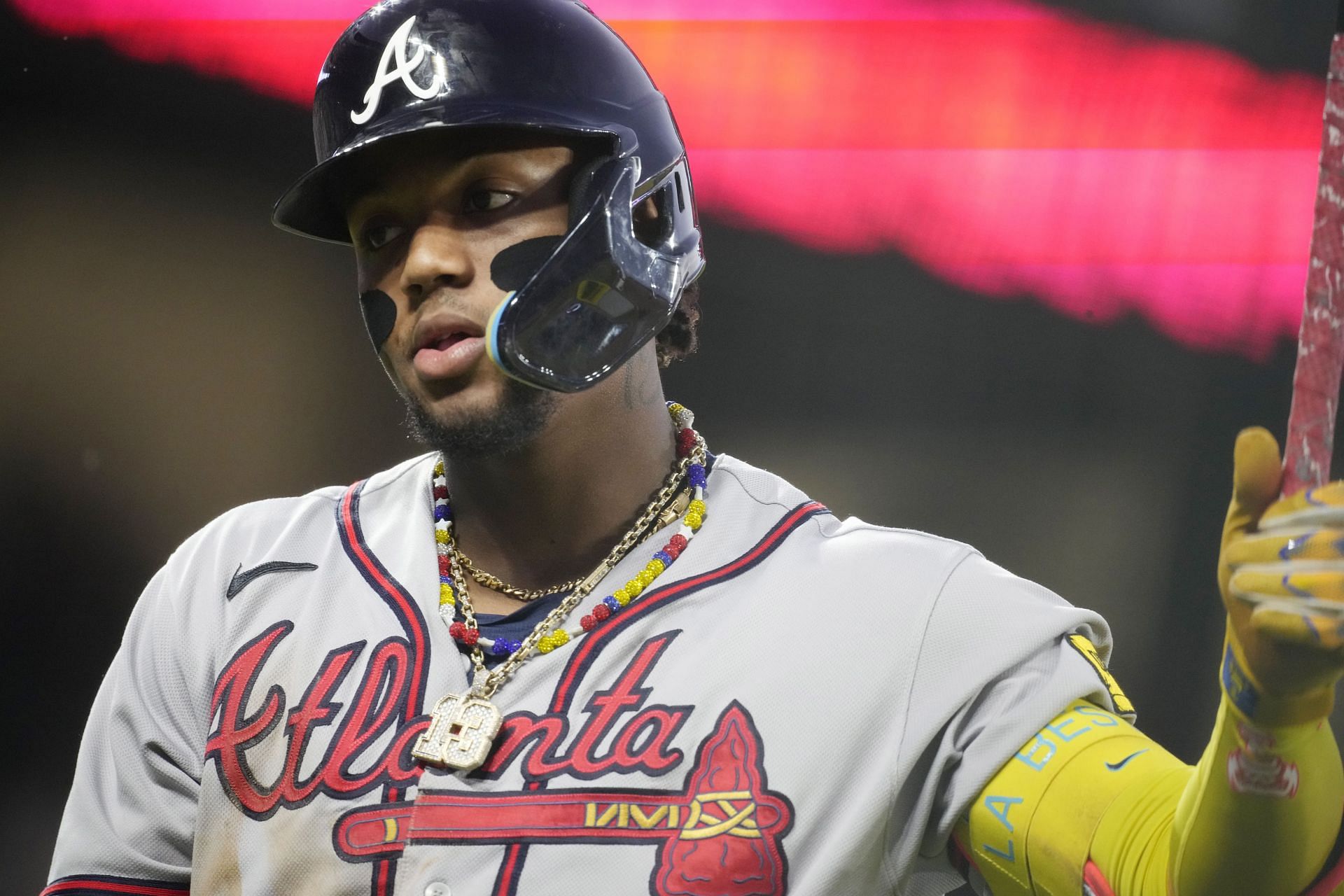 Ronald Acuna Jr. is currently leading various MLB stats and is one of the top contenders for the 2023 NL MVP.