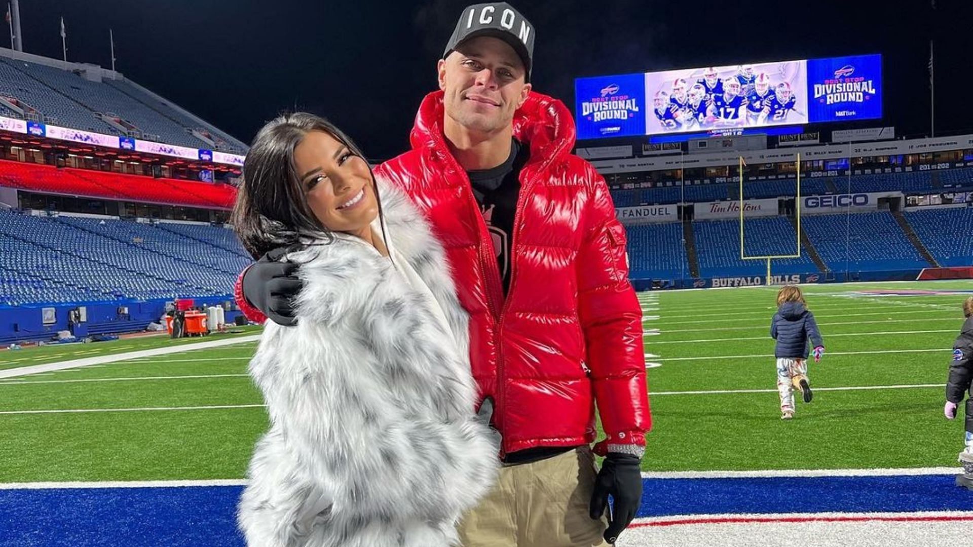 Jordan Poyer and Rachel Bush. (Image credit: Rachel Bush on Instagram)