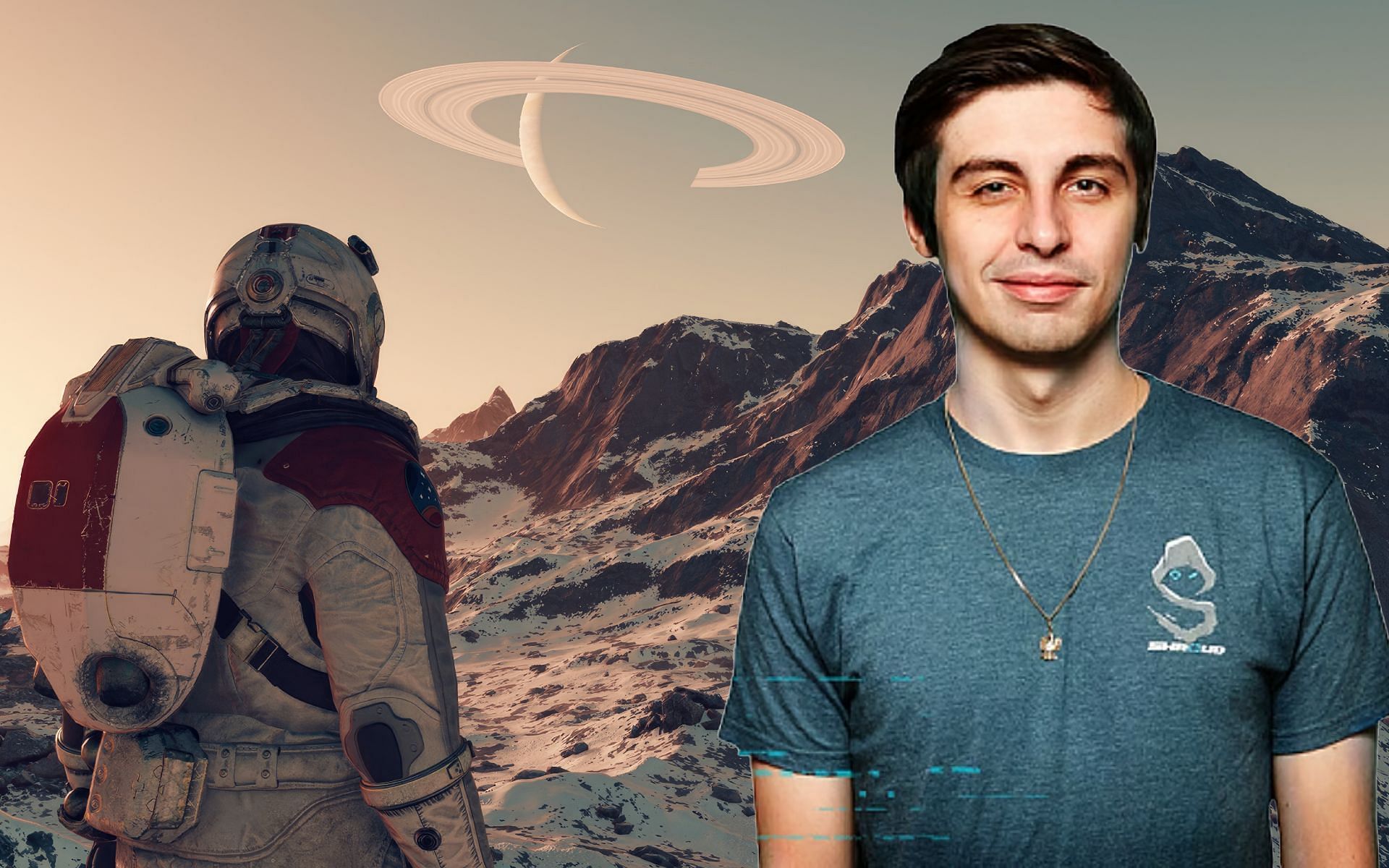 Shroud reviews Starfield (Image via Sportskeeda)