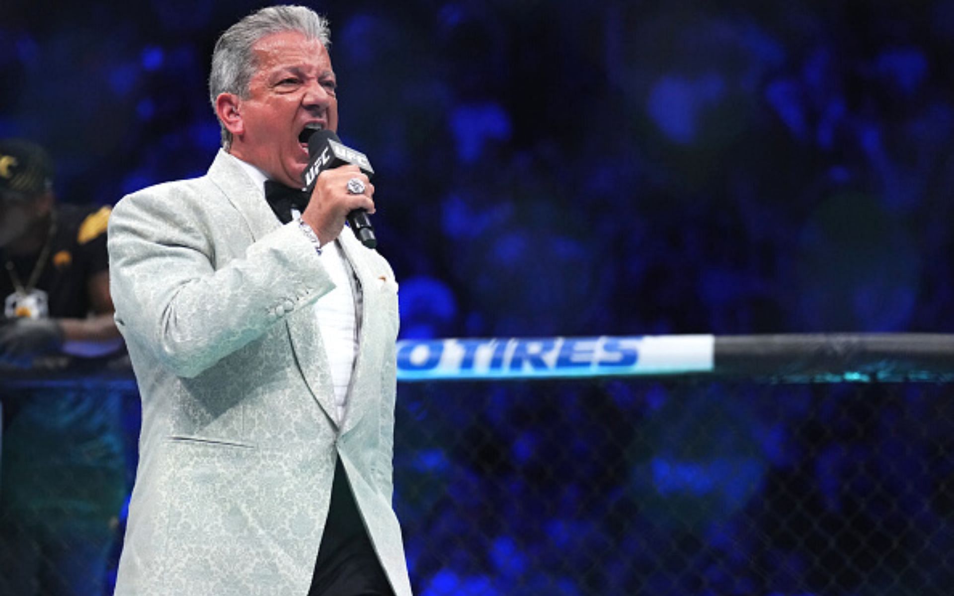 Bruce Buffer at UFC Fight Tonight [Image courtesy: Getty]