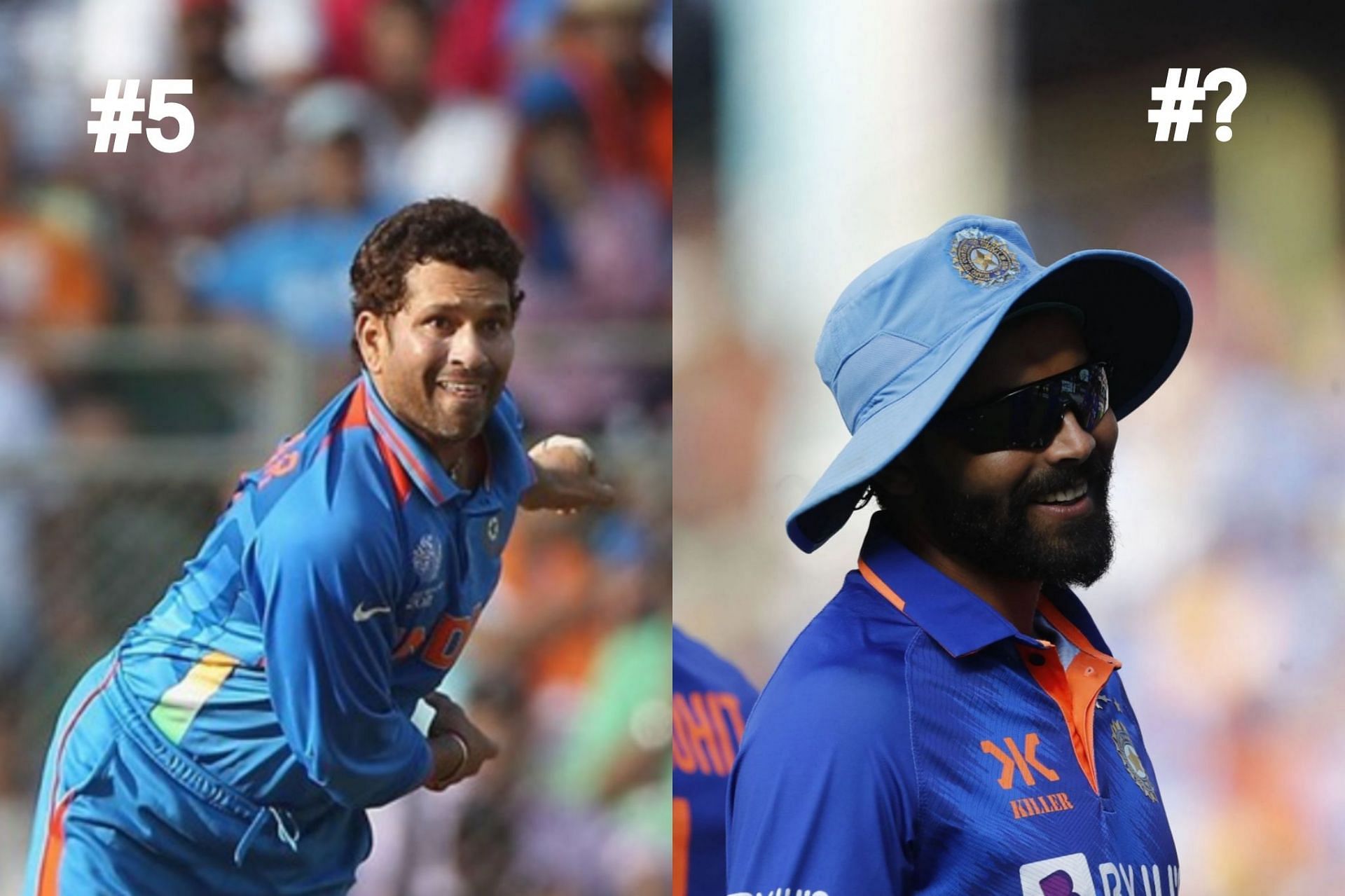 Sachin Tendulkar and Ravindra Jadeja have both scalped many wickets for India with their spin magic [Getty Images]