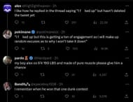 Fans commenting on the streamer's response 1/4 (Image via Twitter)