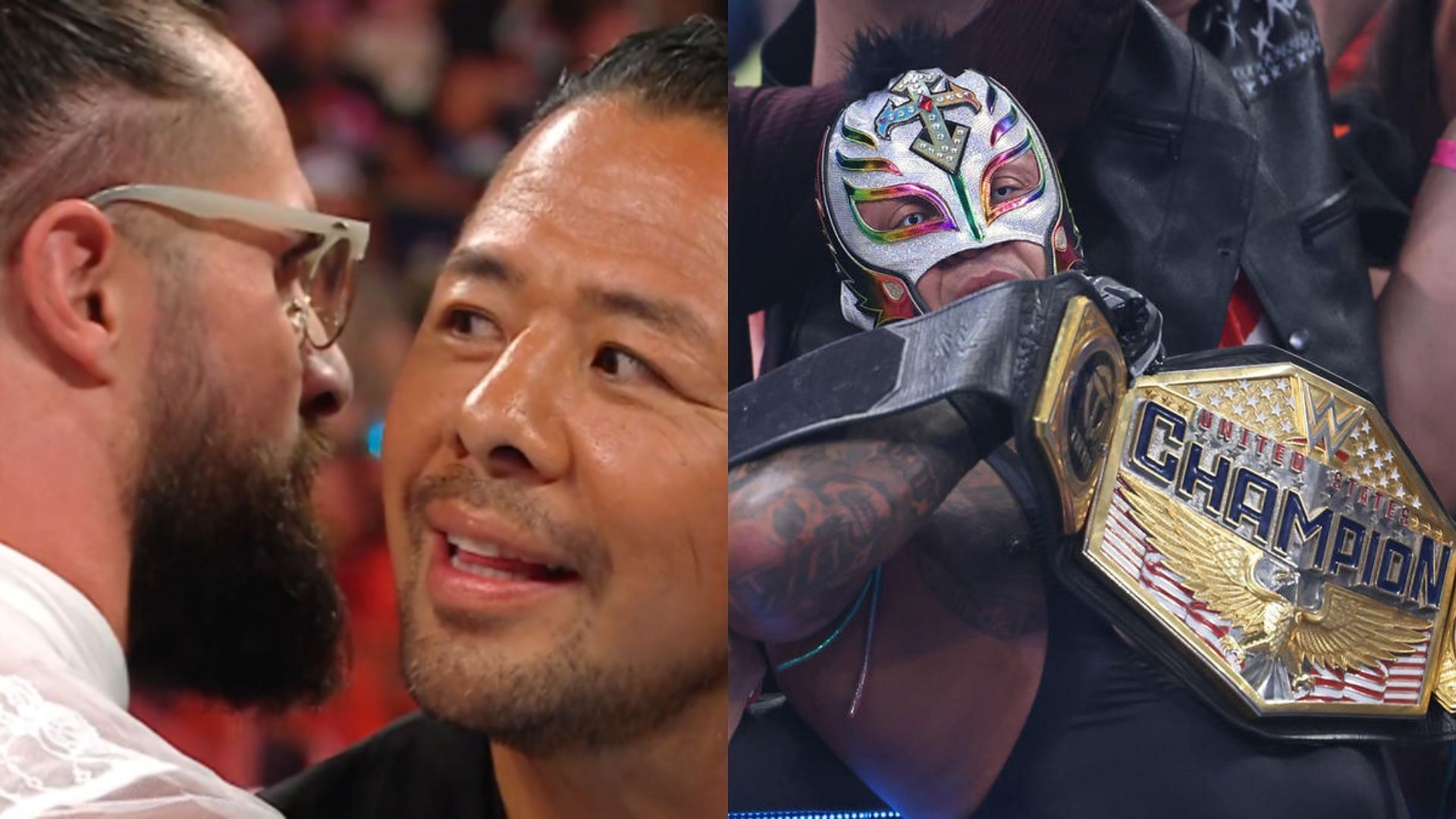 Shinsuke Nakamura and Seth Rollins are currently feuding with one another, Rey Mysterio is the current US Champion
