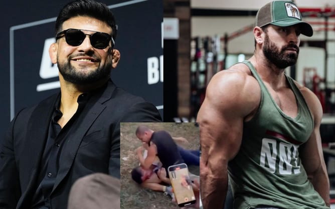 "I think I saw a knee to the head" - Kelvin Gastelum shows Bradley Martyn levels of UFC champions as amateur punishes body builder