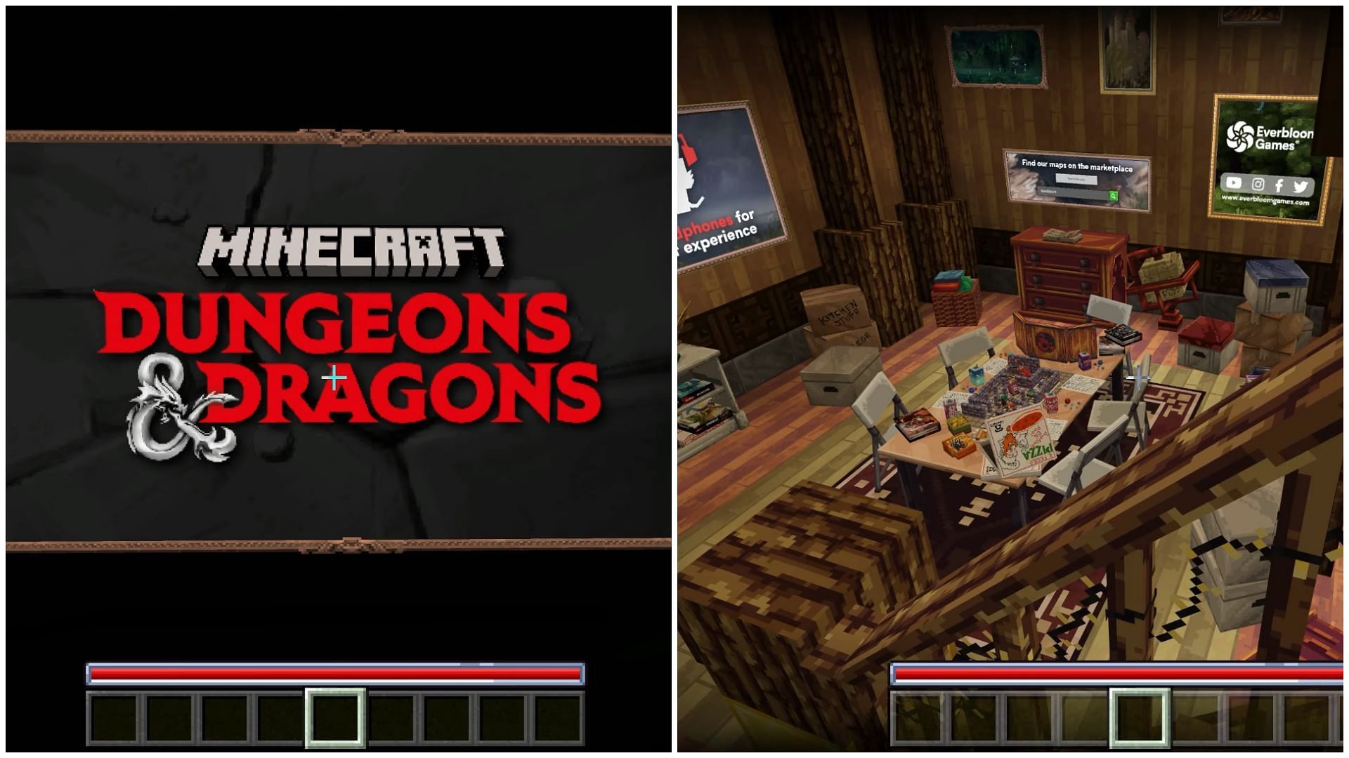 The Minecraft Dungeons &amp; Dragons DLC will come with a world and 12 new skins to wear (Image via Sportskeeda)