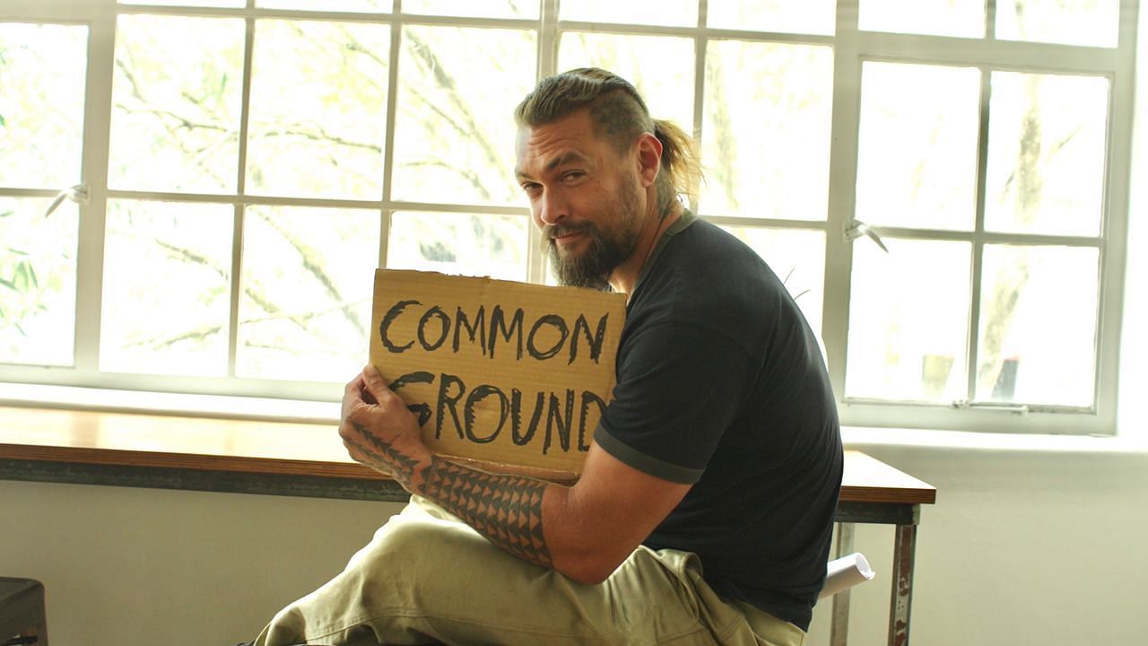 Jason Momoa supporting Common Ground. (Photo via website)