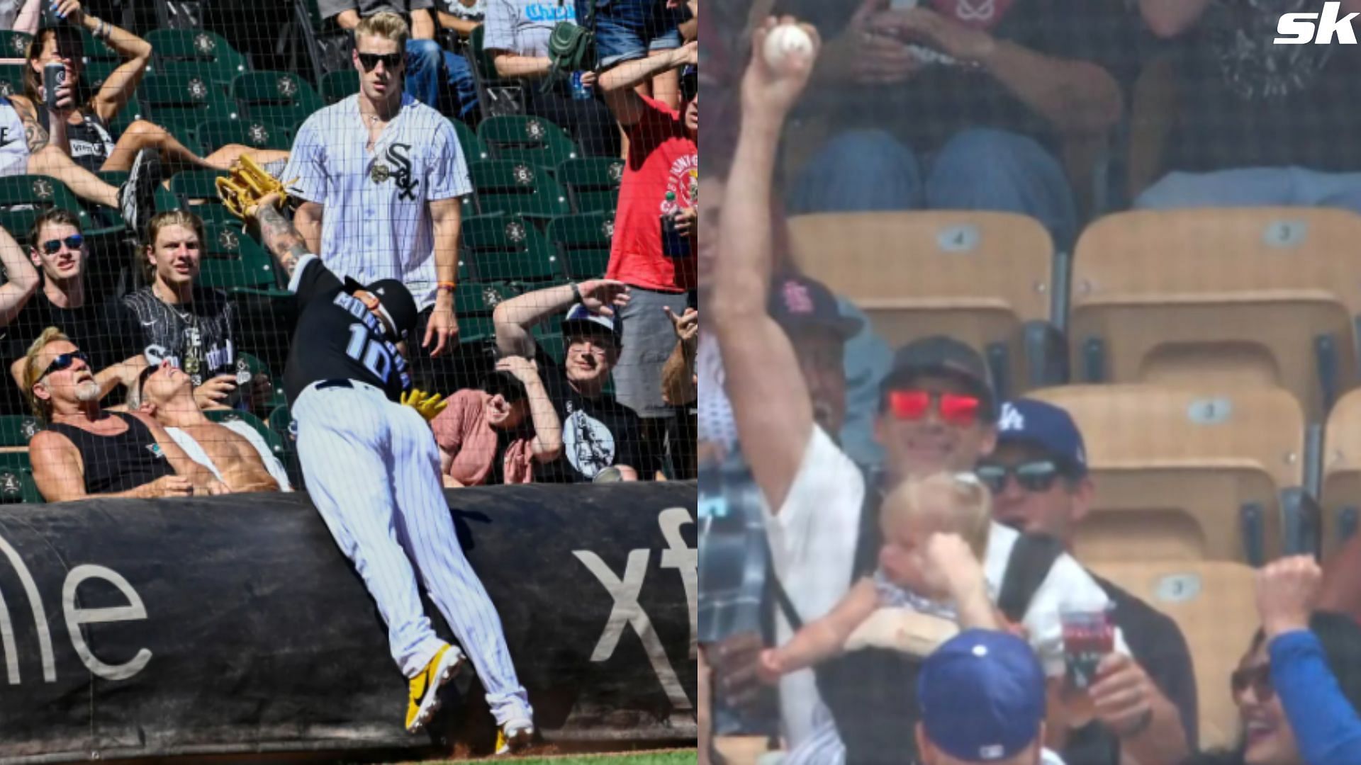 Pictures of people catching the ball