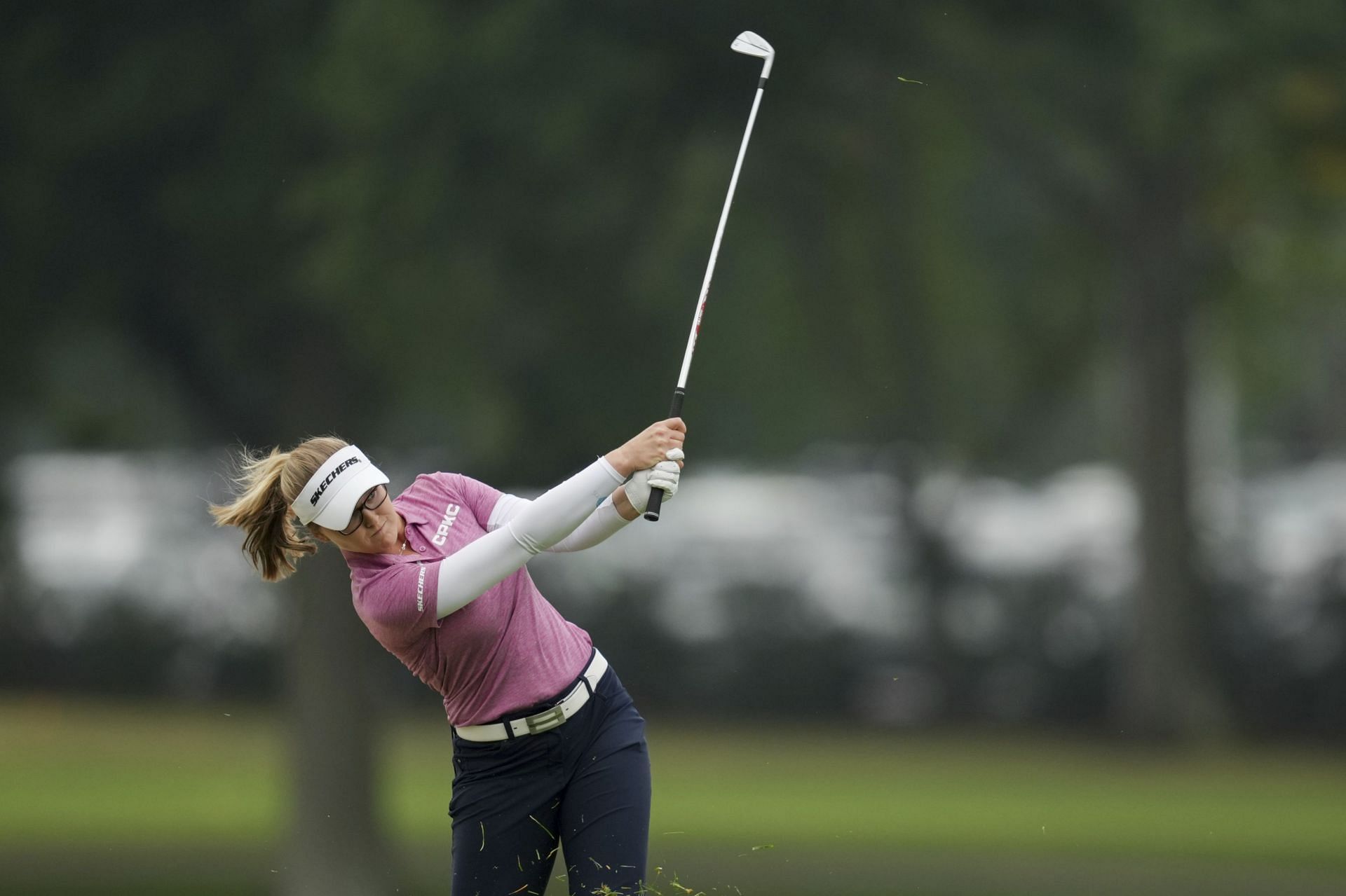 Brooke Henderson during the Kroger Queen City Championship