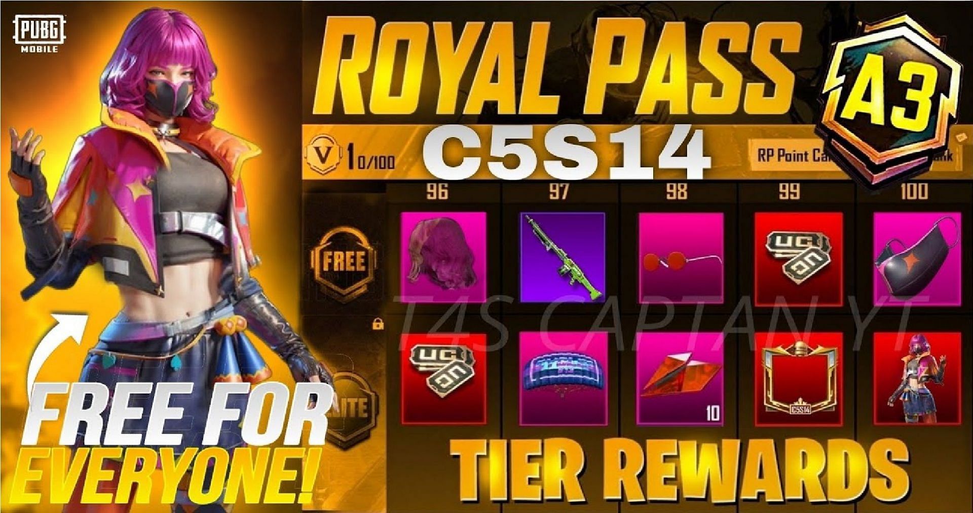 There are many rewards in C5S14 (Image via Tencent Games)