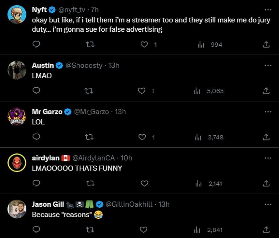 Fans are left in hilarity as the streamer gets removed (Image via Twitter)