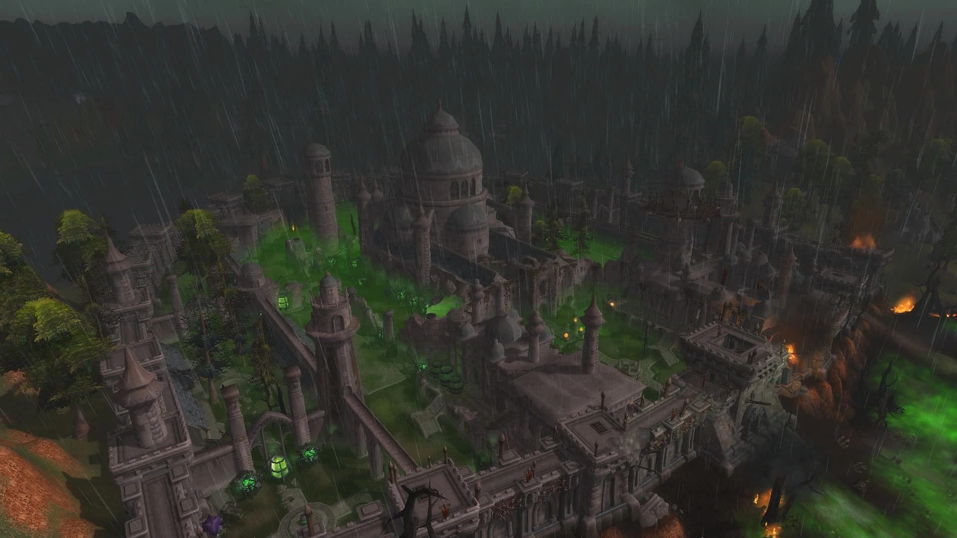 Ruins of Lordaeron holds the gateway into the new Heritage undead armor set questline in World of Warcraft (Image via Blizzard)