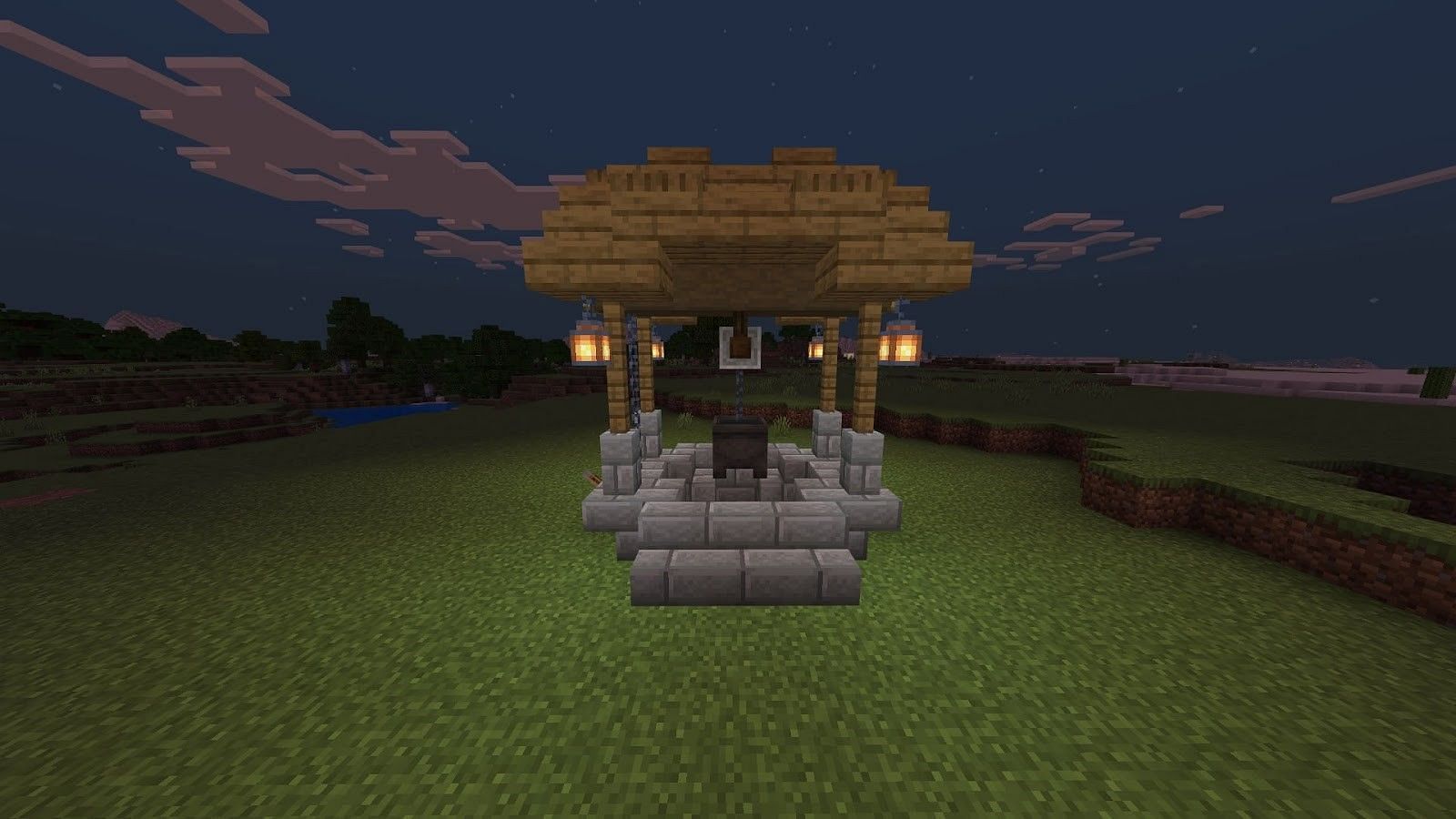 Simple, authentic bore well (Image via Mojang)