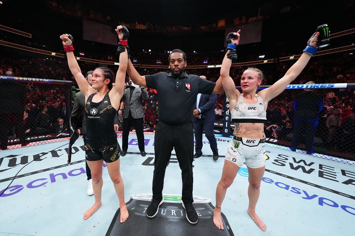 Alexa Grasso retained her title after drawing with Valentina Shevchenko [Image Credit: @ufc on Twitter]