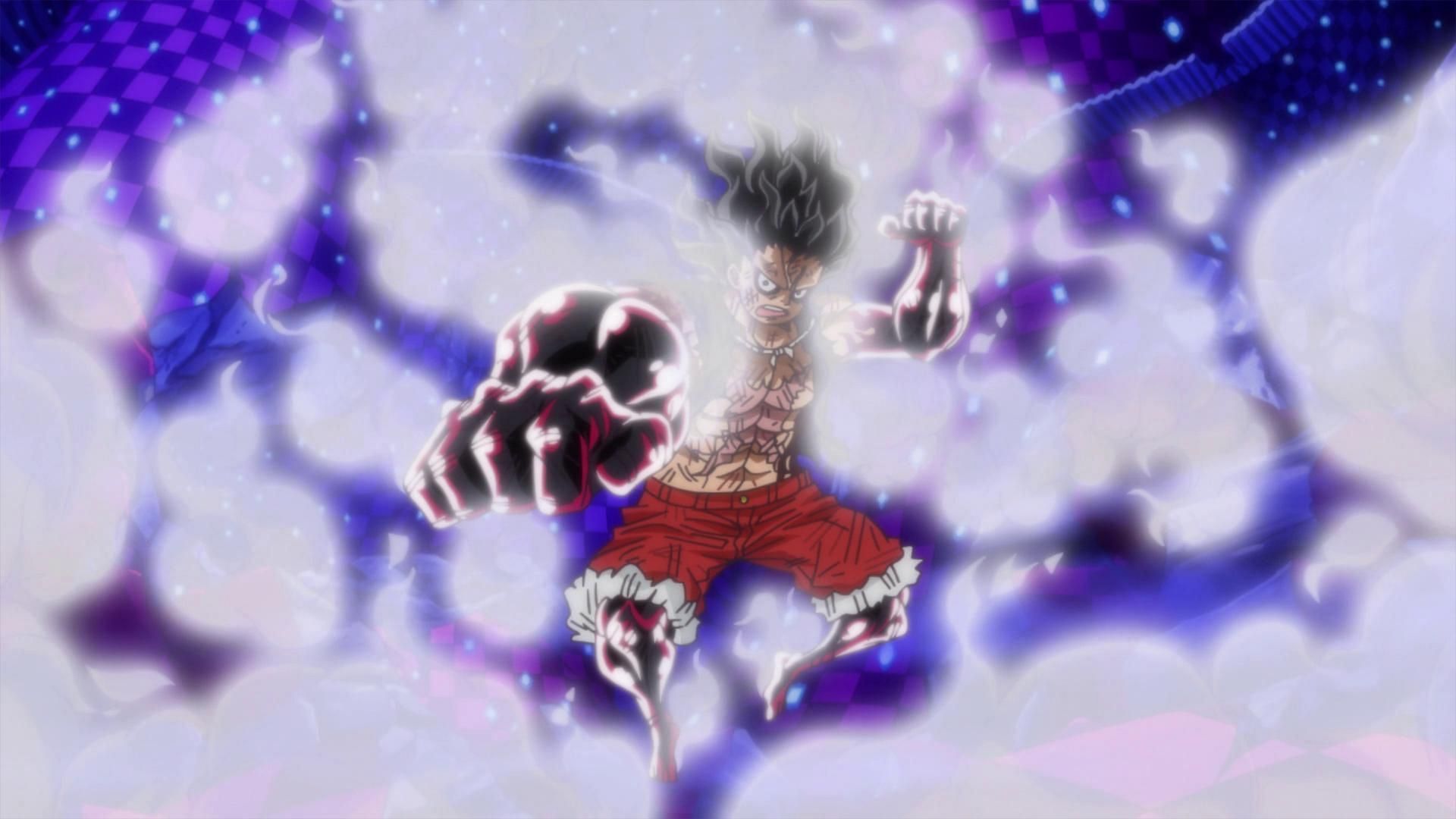 Luffy&#039;s Snakeman form as seen in the series&#039; anime (Image via Toei Animation)