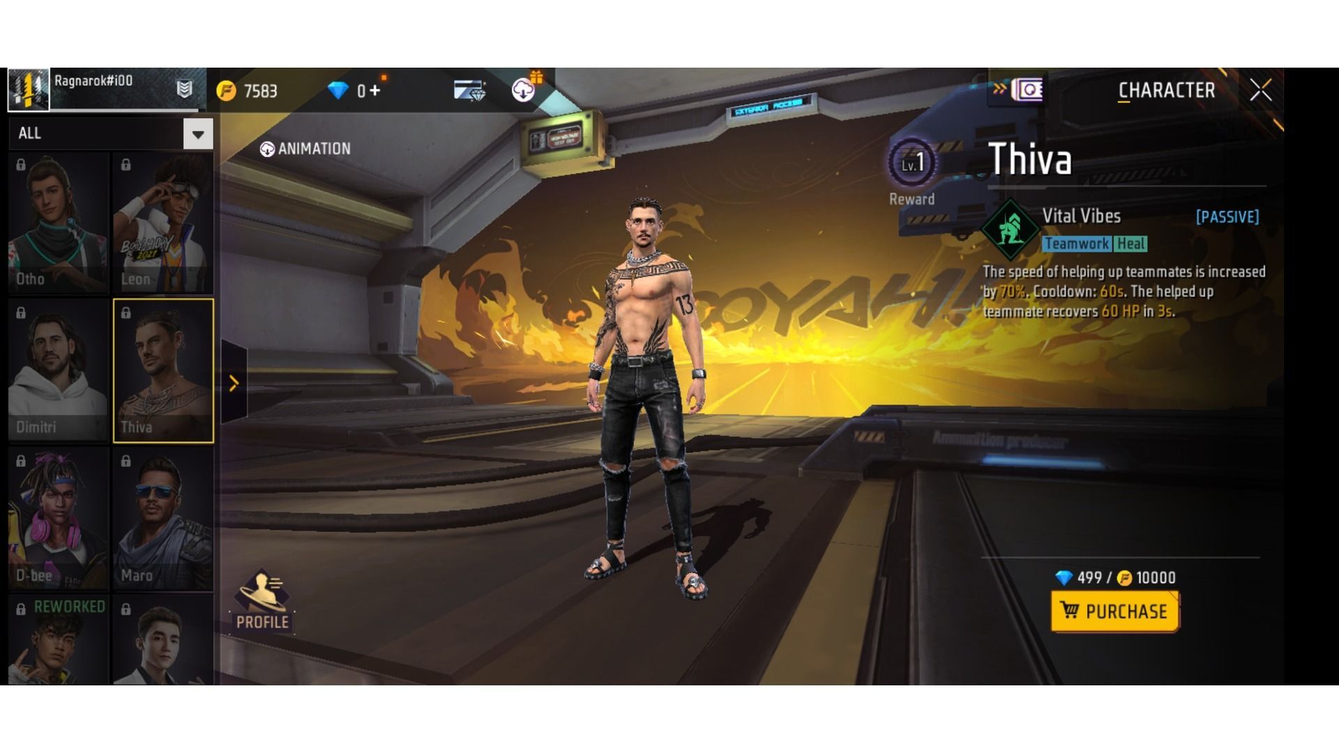 The character Thiva (Image via Garena)