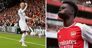 "He must have still been doing it when I turned him" - James Maddison aims dig at Arsenal star Bukayo Saka for copying his celebration