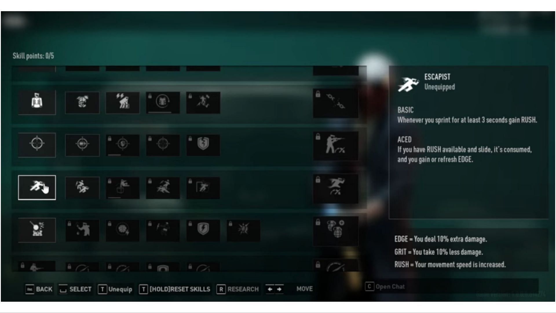 Escapist skill in Payday 3 (Image via Deep Silver and YouTube/Given)