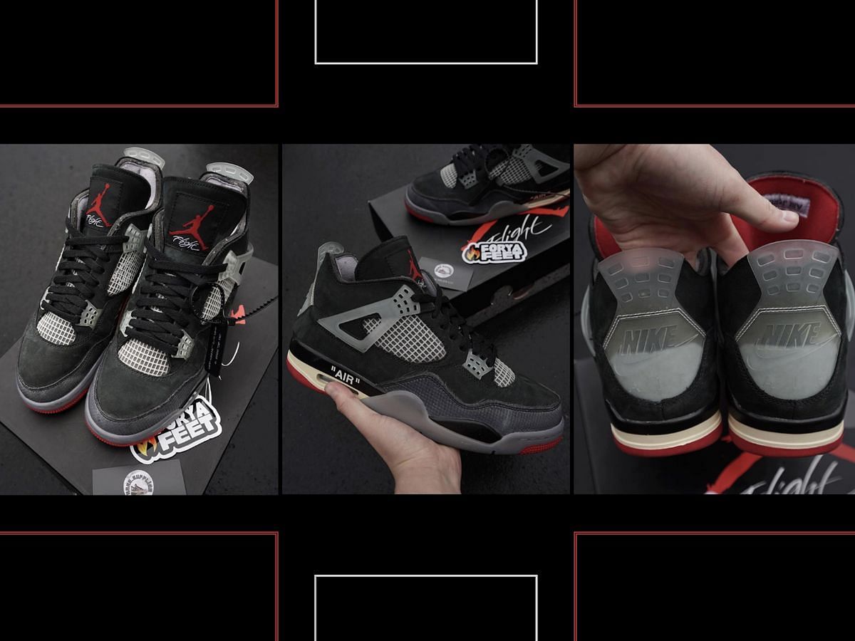 Off white hot sale jordan bred