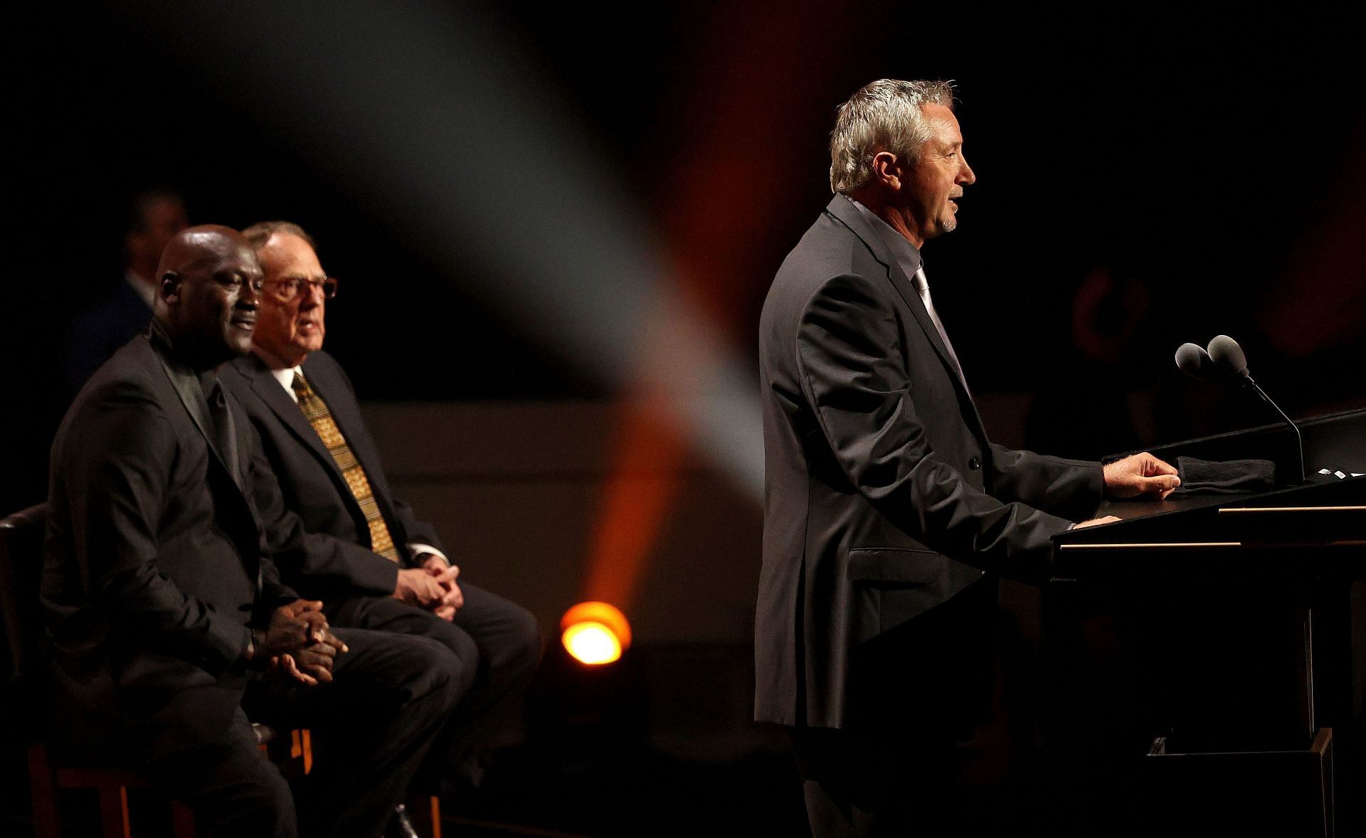 Toni Kukoc at the 2021 Basketball Hall of Fame Enshrinement Ceremony