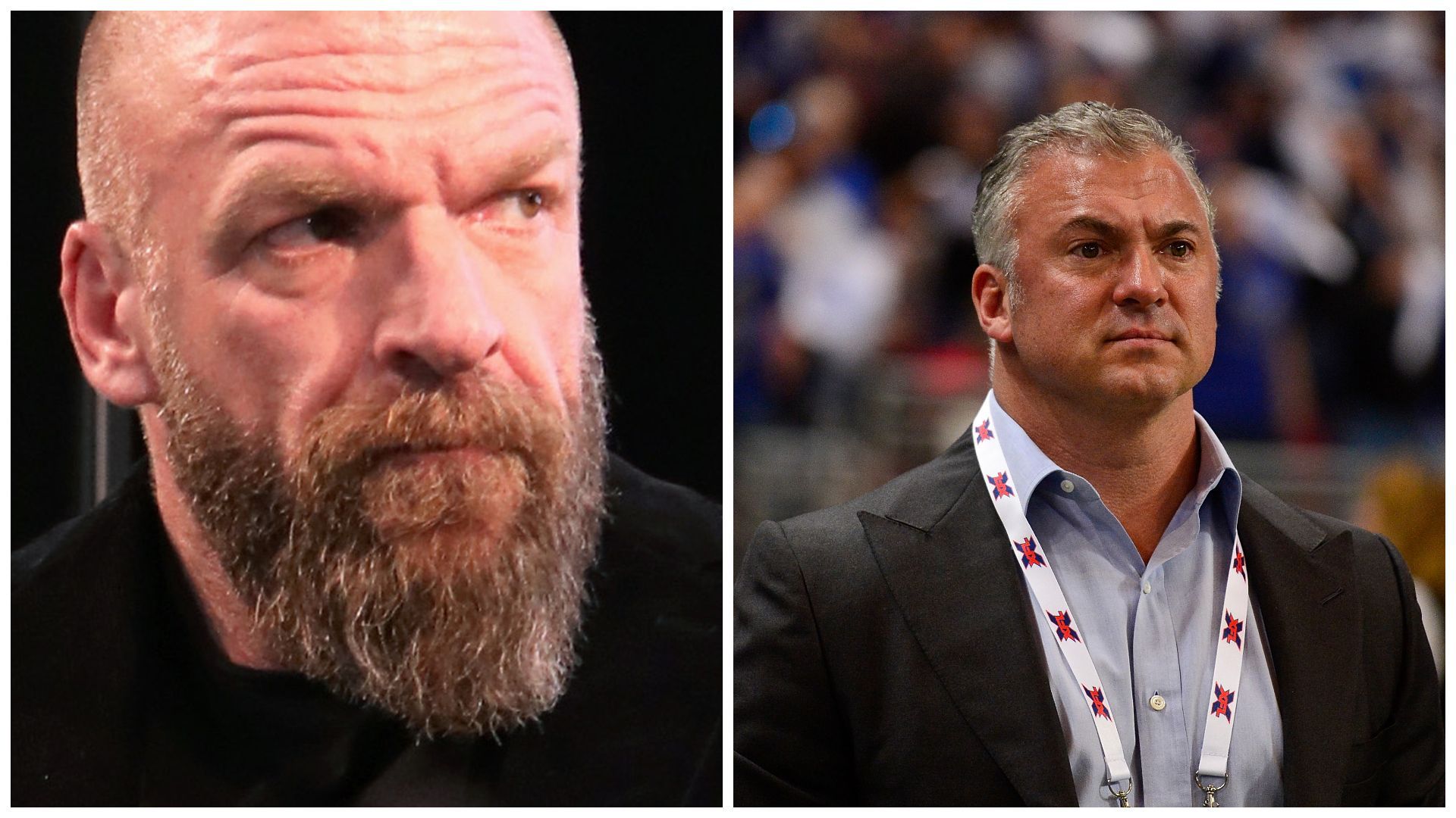 Triple H (left); Shane McMahon (right).