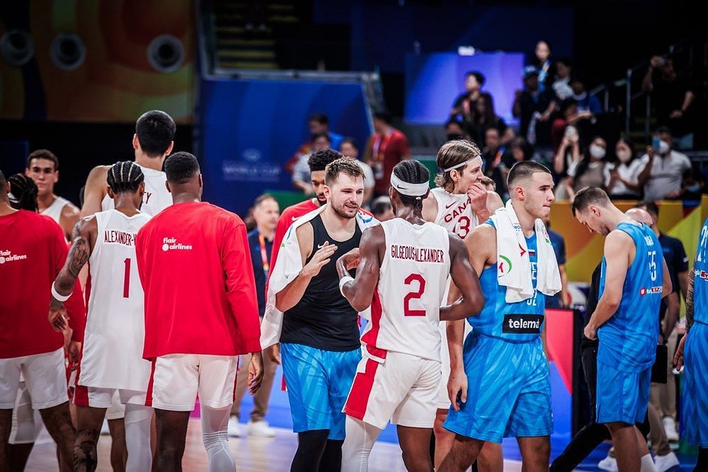 Shai Gilgeous-Alexander Luka Doncic Canada vs Slovenia FIBA World Cup (Photo: FIBA Basketball)