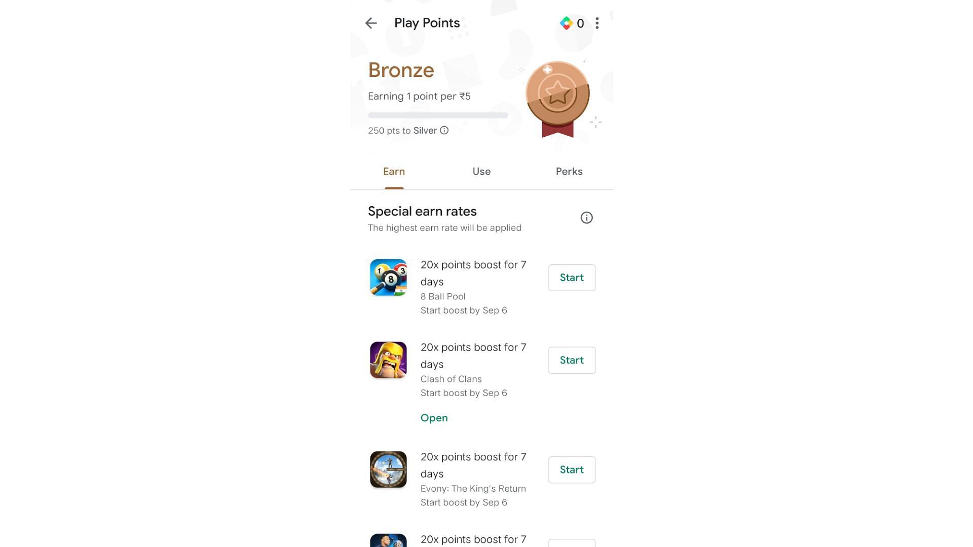 Earn Play Points to get FF diamonds for free (Image via Play Store)