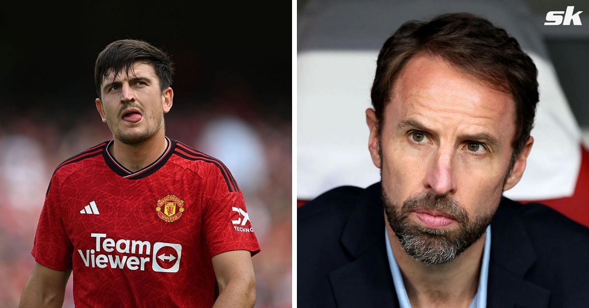 Harry Maguire (left) and Gareth Southgate